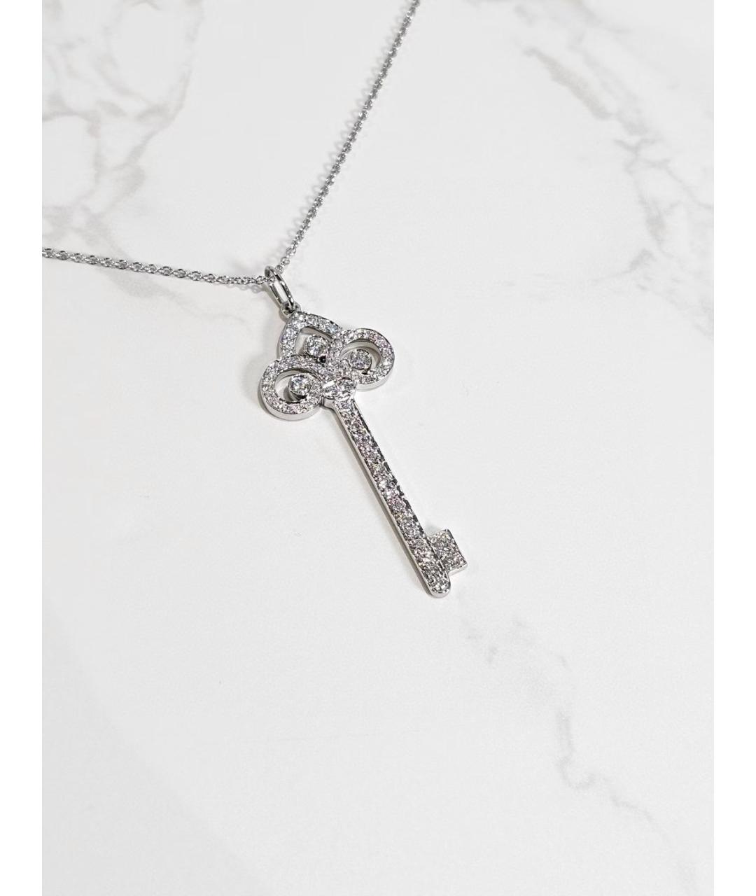 TIFFANY&CO Серебряное платиновое колье, фото 3