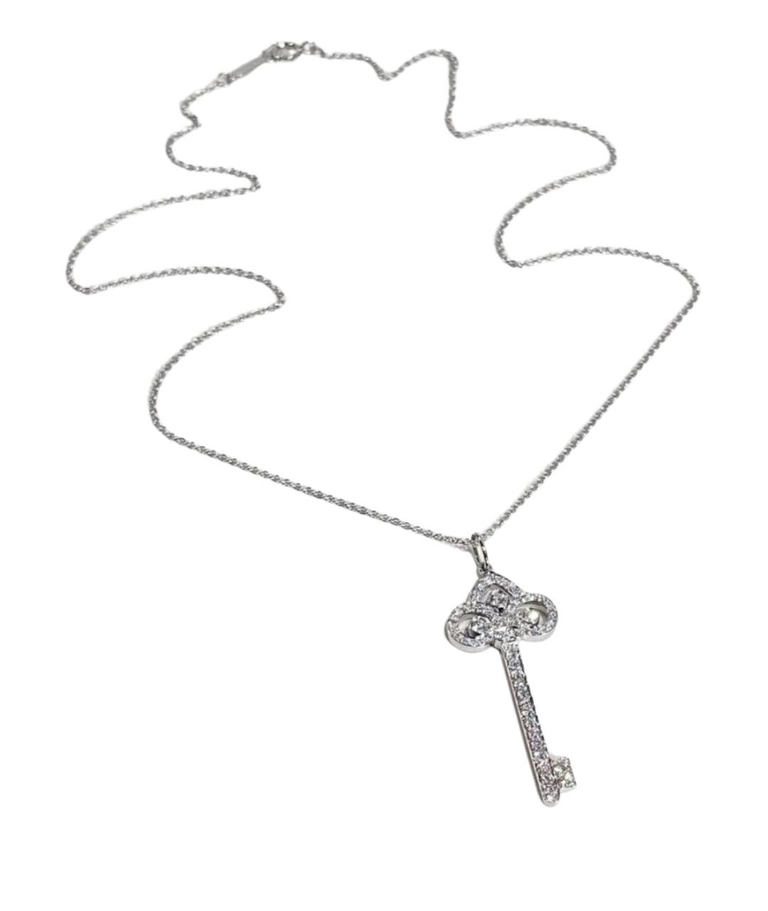 TIFFANY&CO Серебряное платиновое колье, фото 1