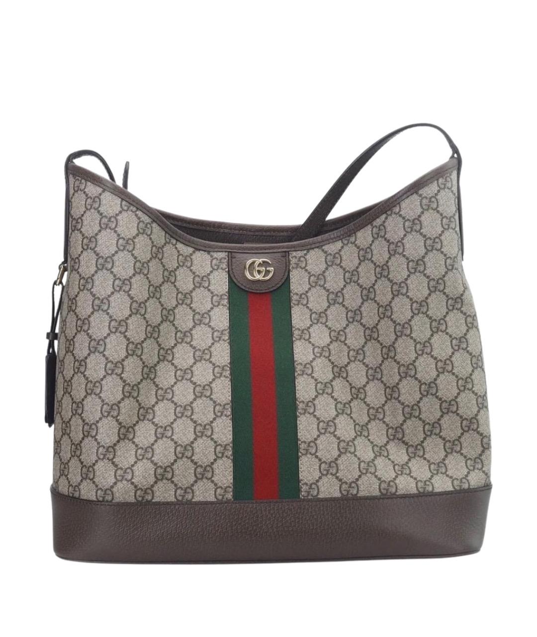 GUCCI Коричневая сумка тоут, фото 1