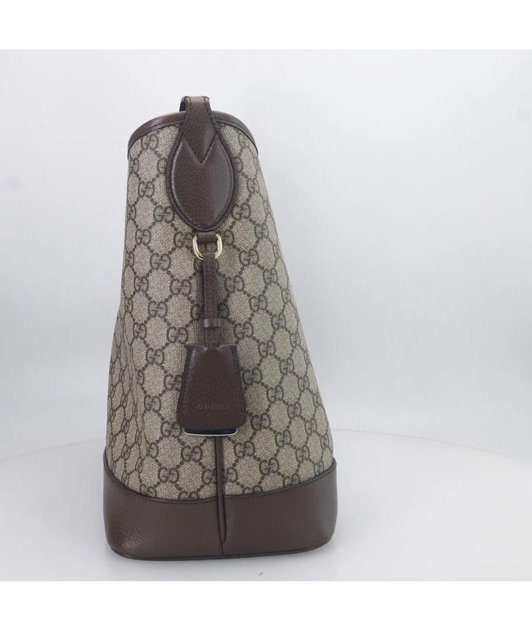 GUCCI Коричневая сумка тоут, фото 4