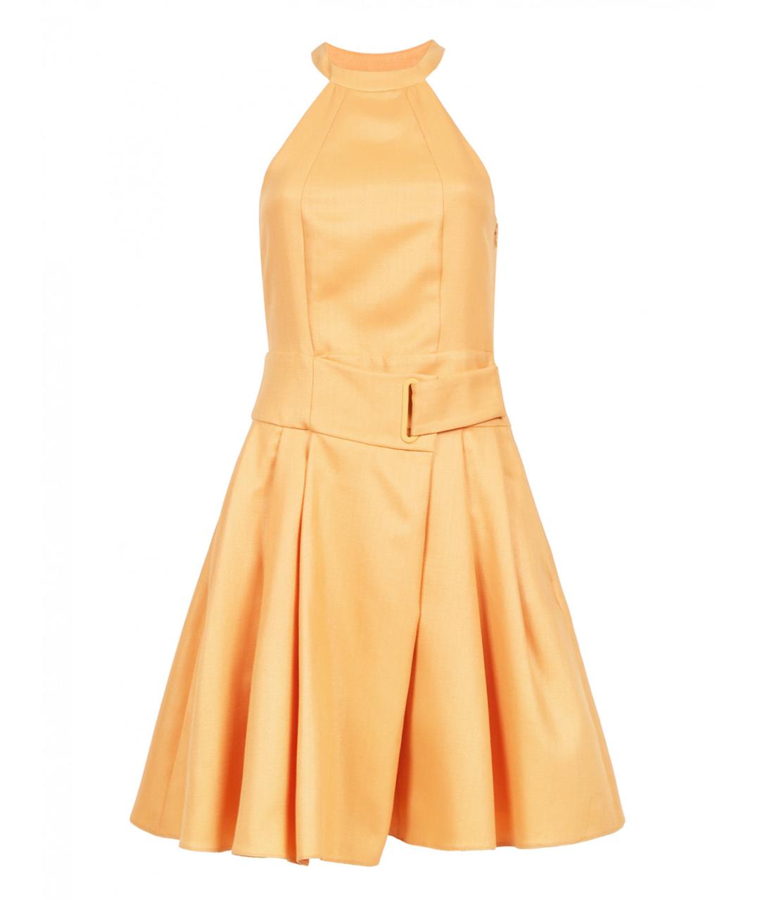 EMPORIO ARMANI Темно-синее ацетатное коктейльное платье, фото 5