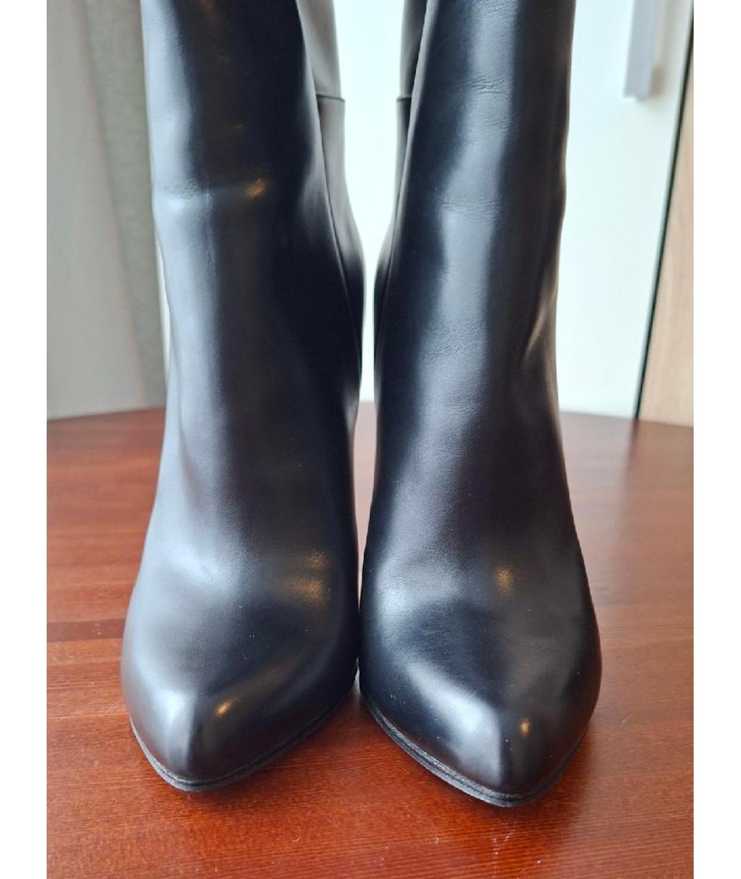 TOM FORD Черные кожаные сапоги, фото 3