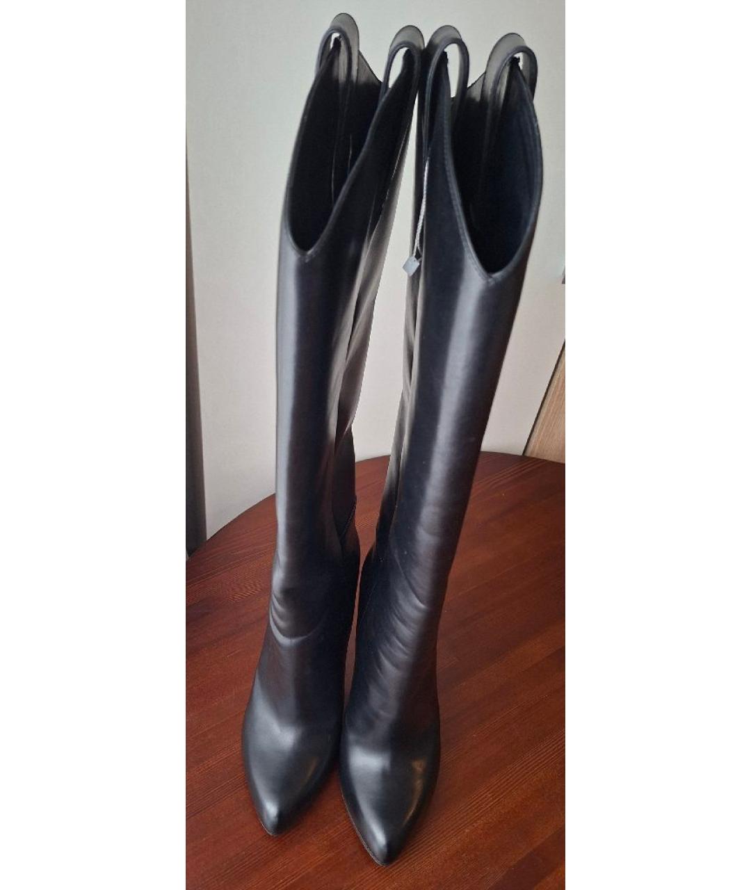 TOM FORD Черные кожаные сапоги, фото 2