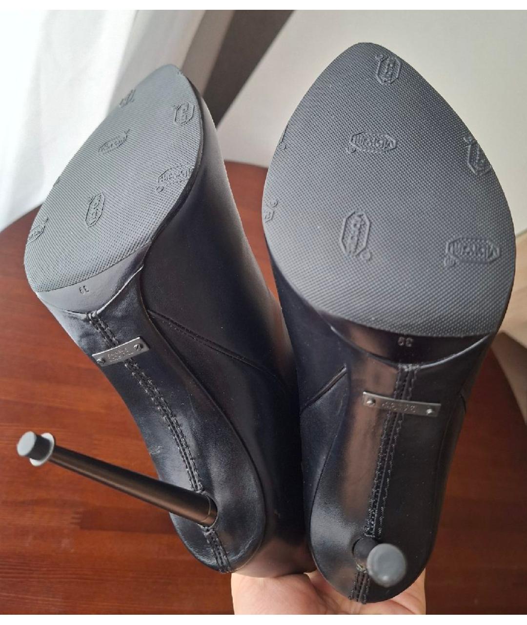 TOM FORD Черные кожаные сапоги, фото 5