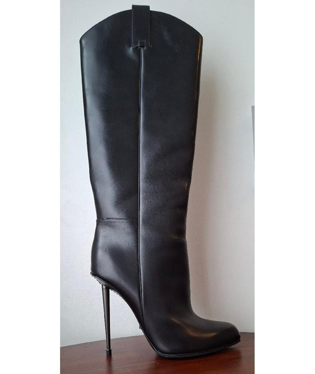 TOM FORD Черные кожаные сапоги, фото 8