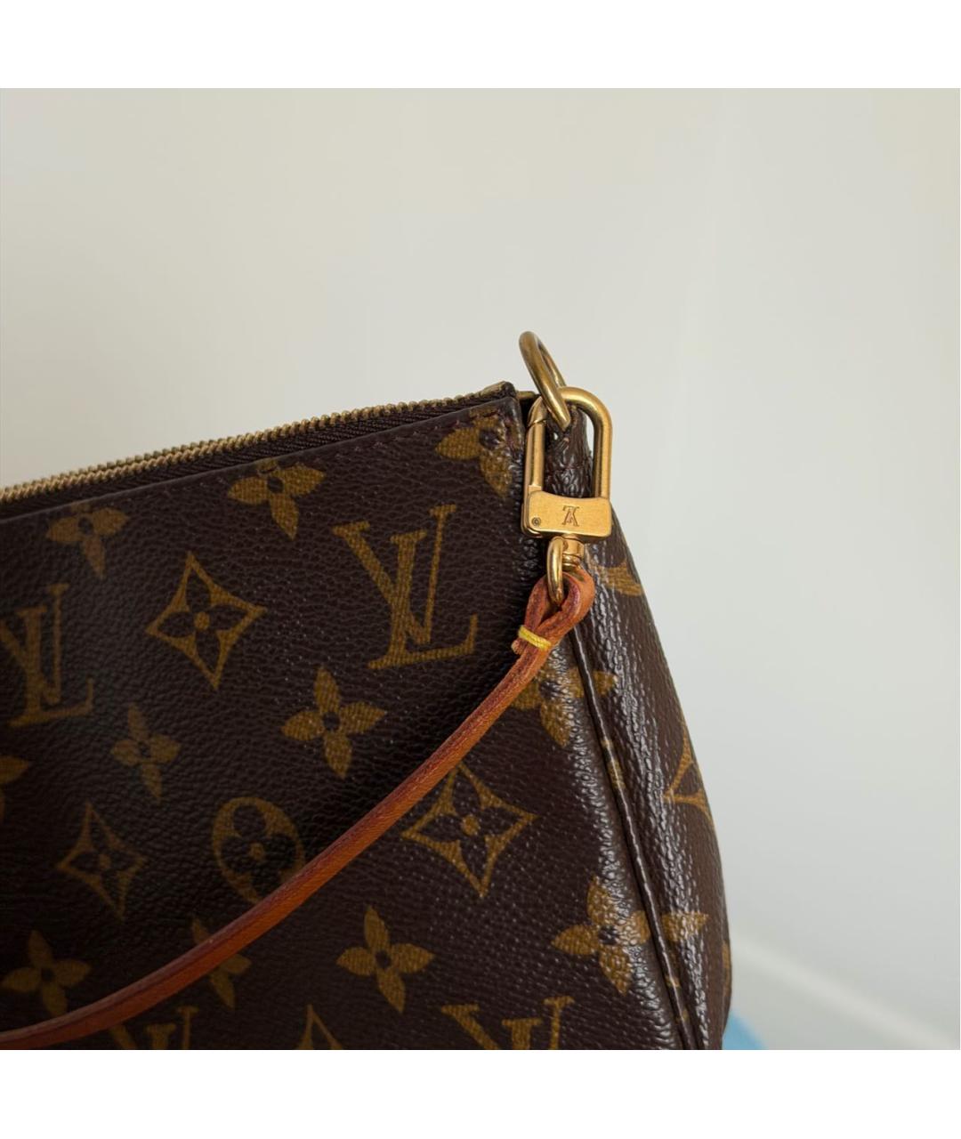 LOUIS VUITTON Коричневая сумка с короткими ручками, фото 8