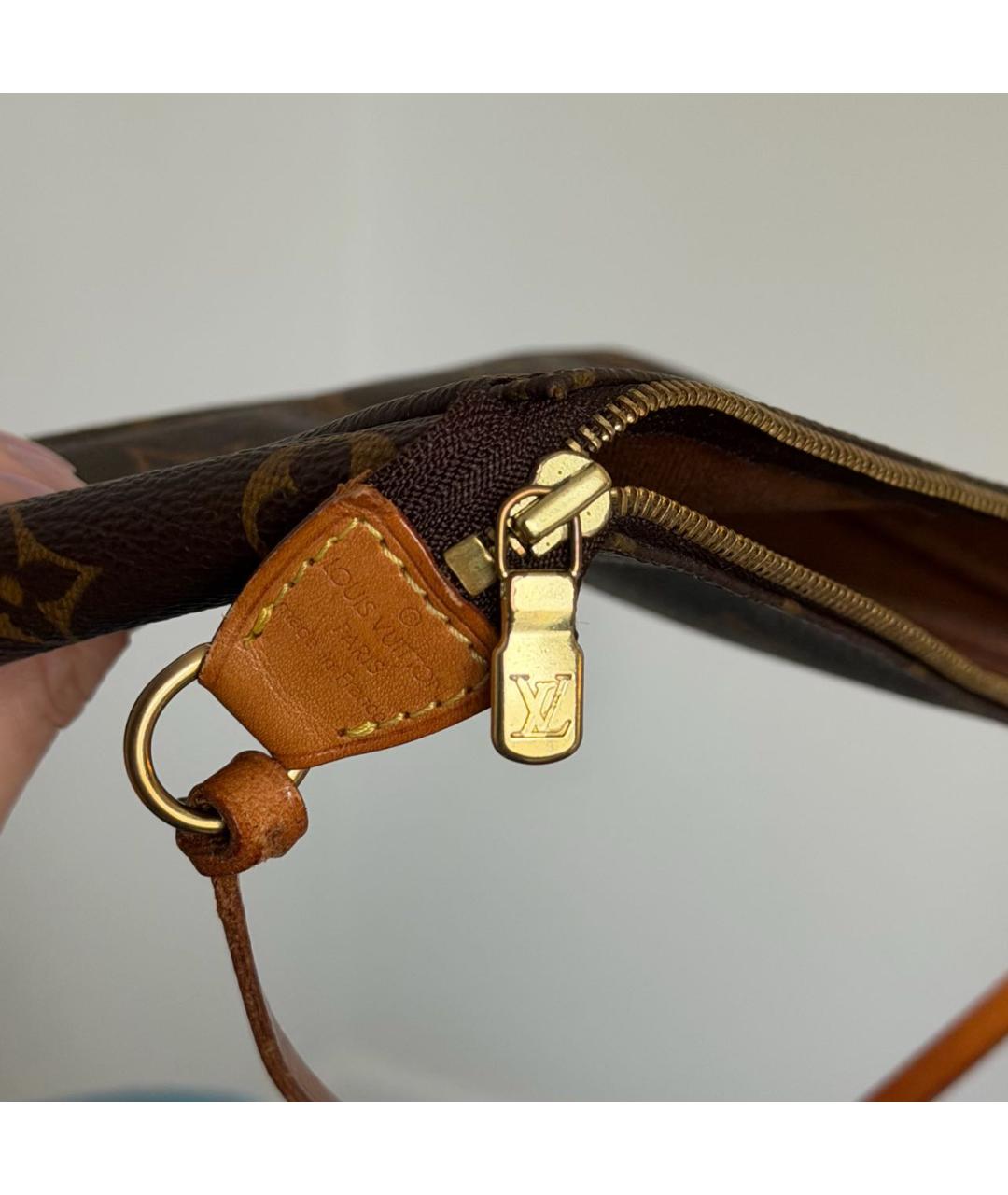 LOUIS VUITTON Коричневая сумка с короткими ручками, фото 6