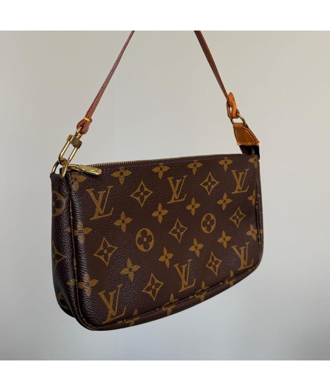 LOUIS VUITTON Коричневая сумка с короткими ручками, фото 7