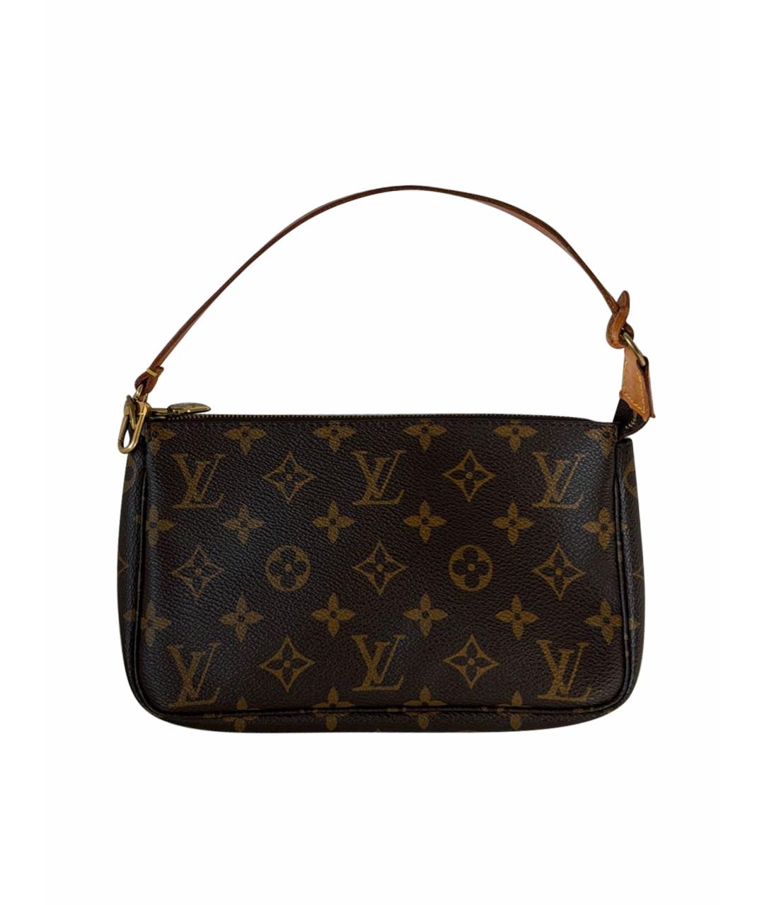 LOUIS VUITTON Коричневая сумка с короткими ручками, фото 1
