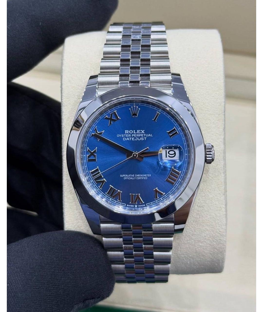 ROLEX Серебряные металлические часы, фото 2