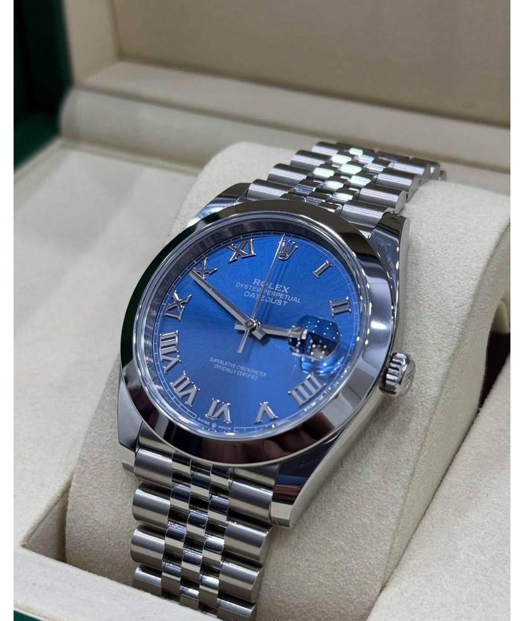 ROLEX Серебряные металлические часы, фото 3