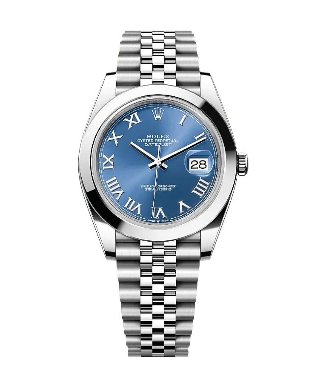 ROLEX Серебряные металлические часы, фото 5