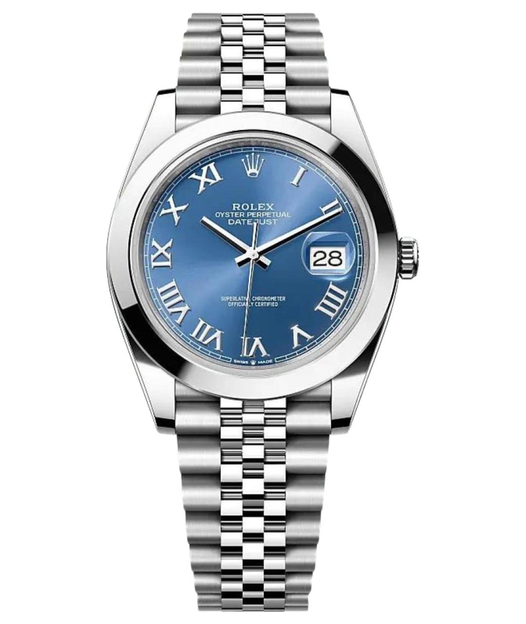 ROLEX Серебряные металлические часы, фото 1