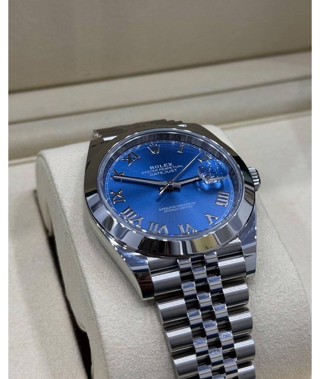 ROLEX Серебряные металлические часы, фото 4