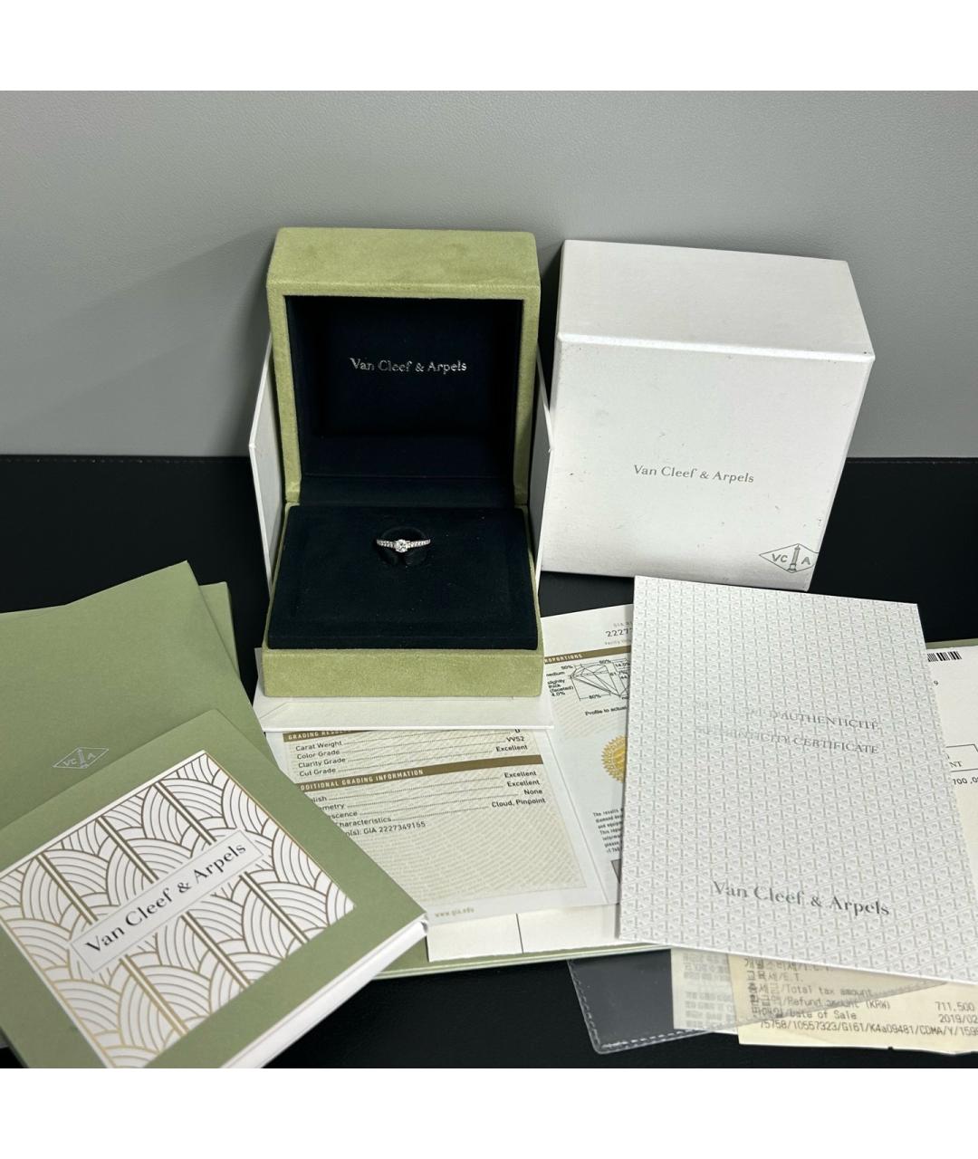 VAN CLEEF & ARPELS Серебряное платиновое кольцо, фото 2