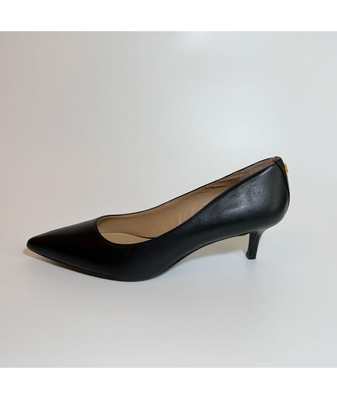 RALPH LAUREN Черные кожаные туфли, фото 6