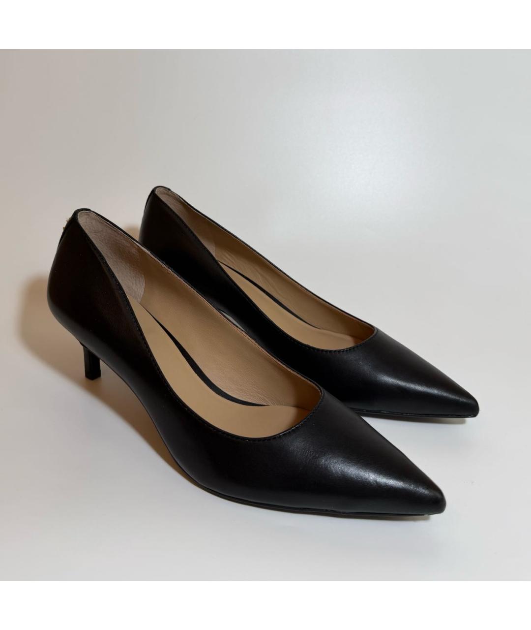 RALPH LAUREN Черные кожаные туфли, фото 2