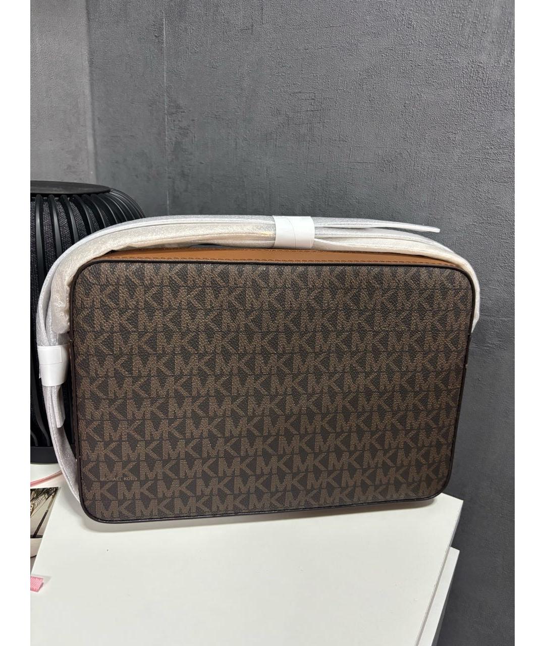 MICHAEL KORS Коричневая сумка через плечо, фото 3