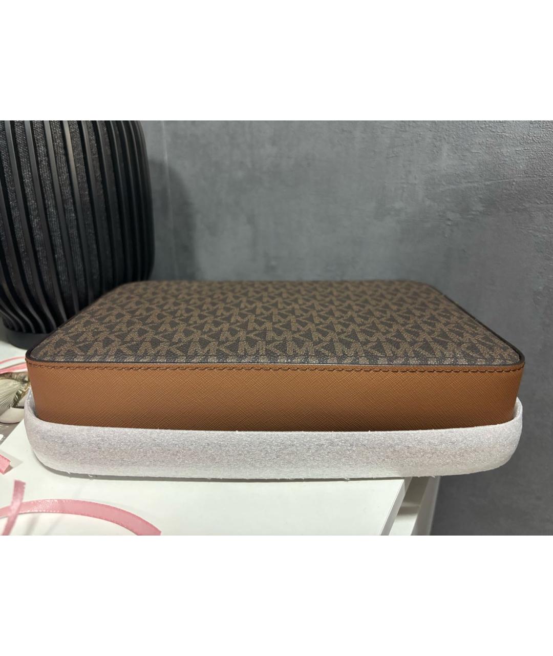 MICHAEL KORS Коричневая сумка через плечо, фото 4