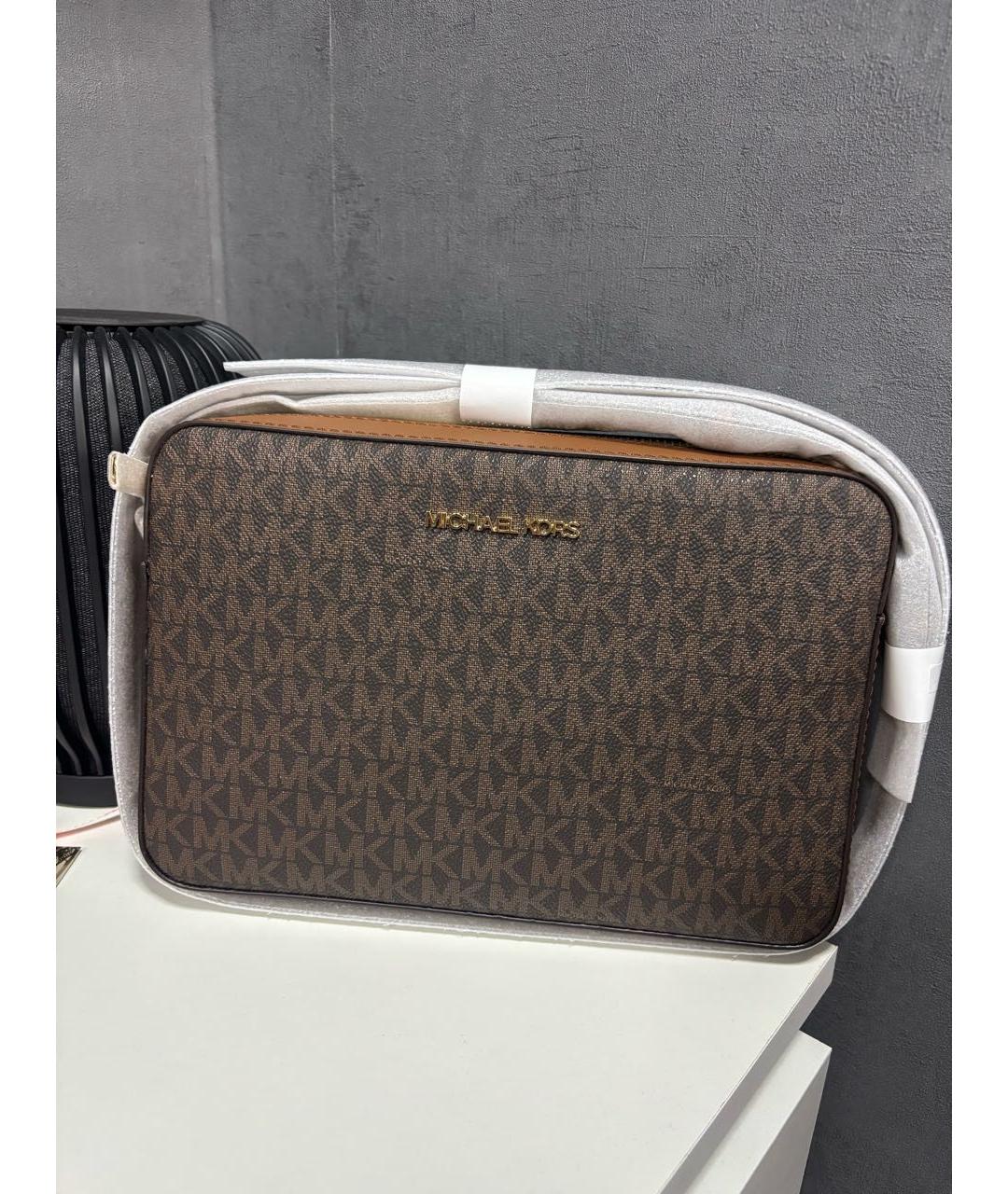 MICHAEL KORS Коричневая сумка через плечо, фото 2