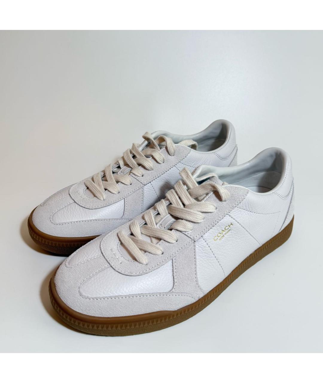 COACH Белые кожаные кеды, фото 2