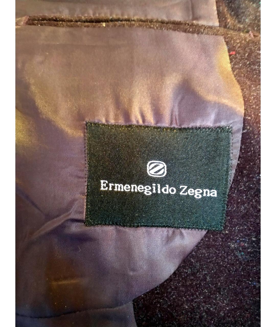 ERMENEGILDO ZEGNA XXX Бордовый шерстяной пиджак, фото 9