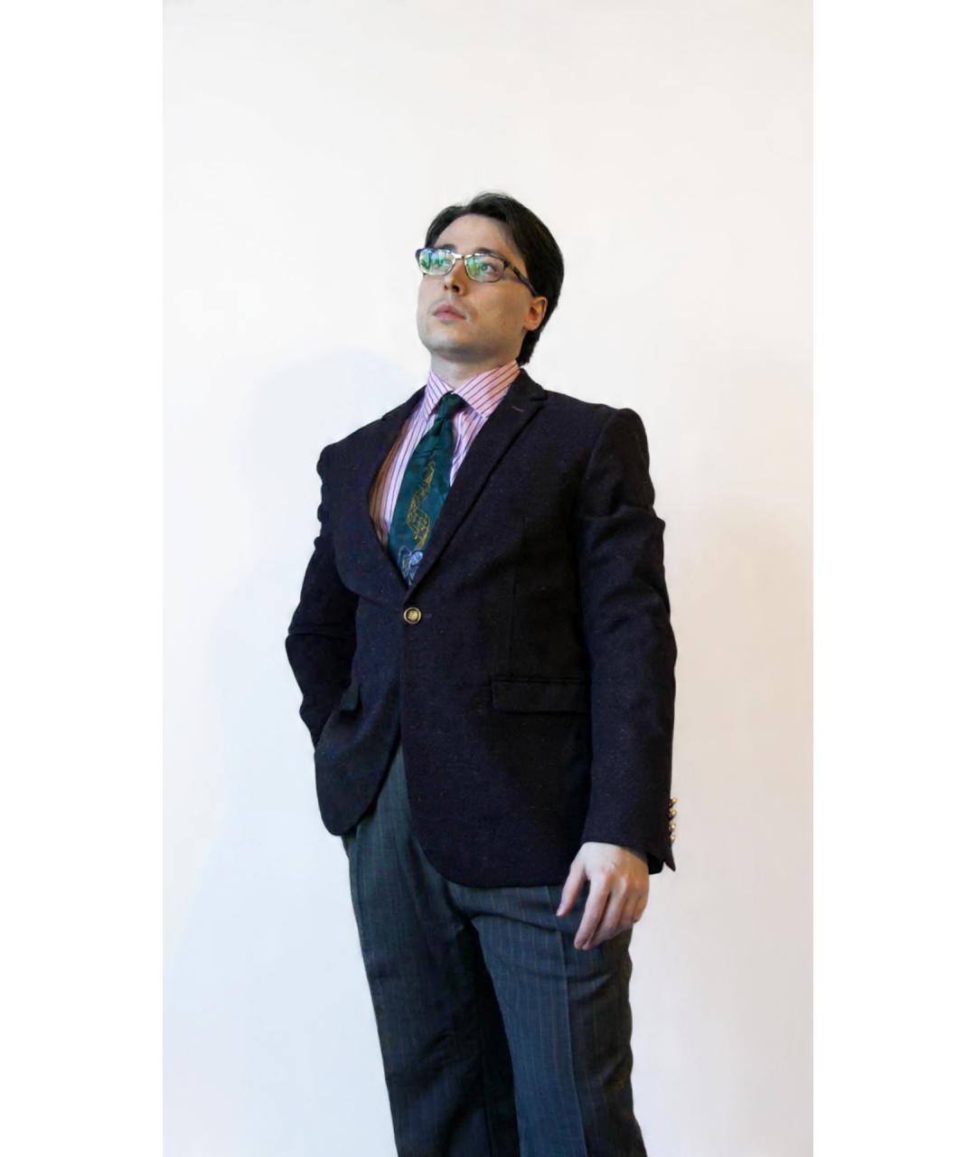 ERMENEGILDO ZEGNA XXX Бордовый шерстяной пиджак, фото 3