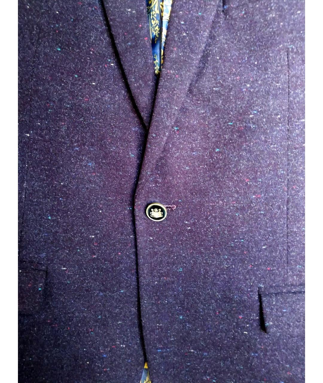 ERMENEGILDO ZEGNA XXX Бордовый шерстяной пиджак, фото 8