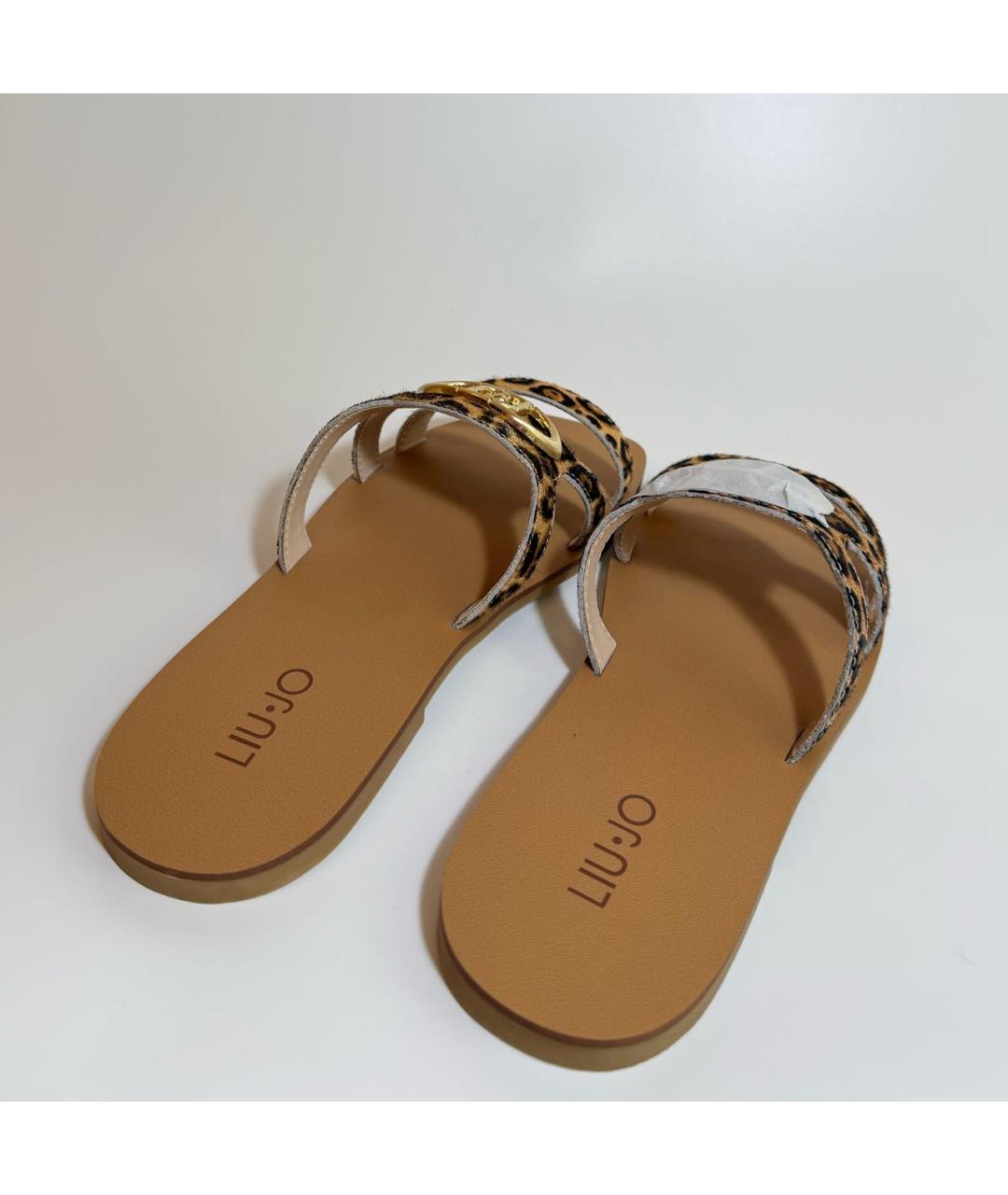 LIU JO Коричневые шлепанцы, фото 4