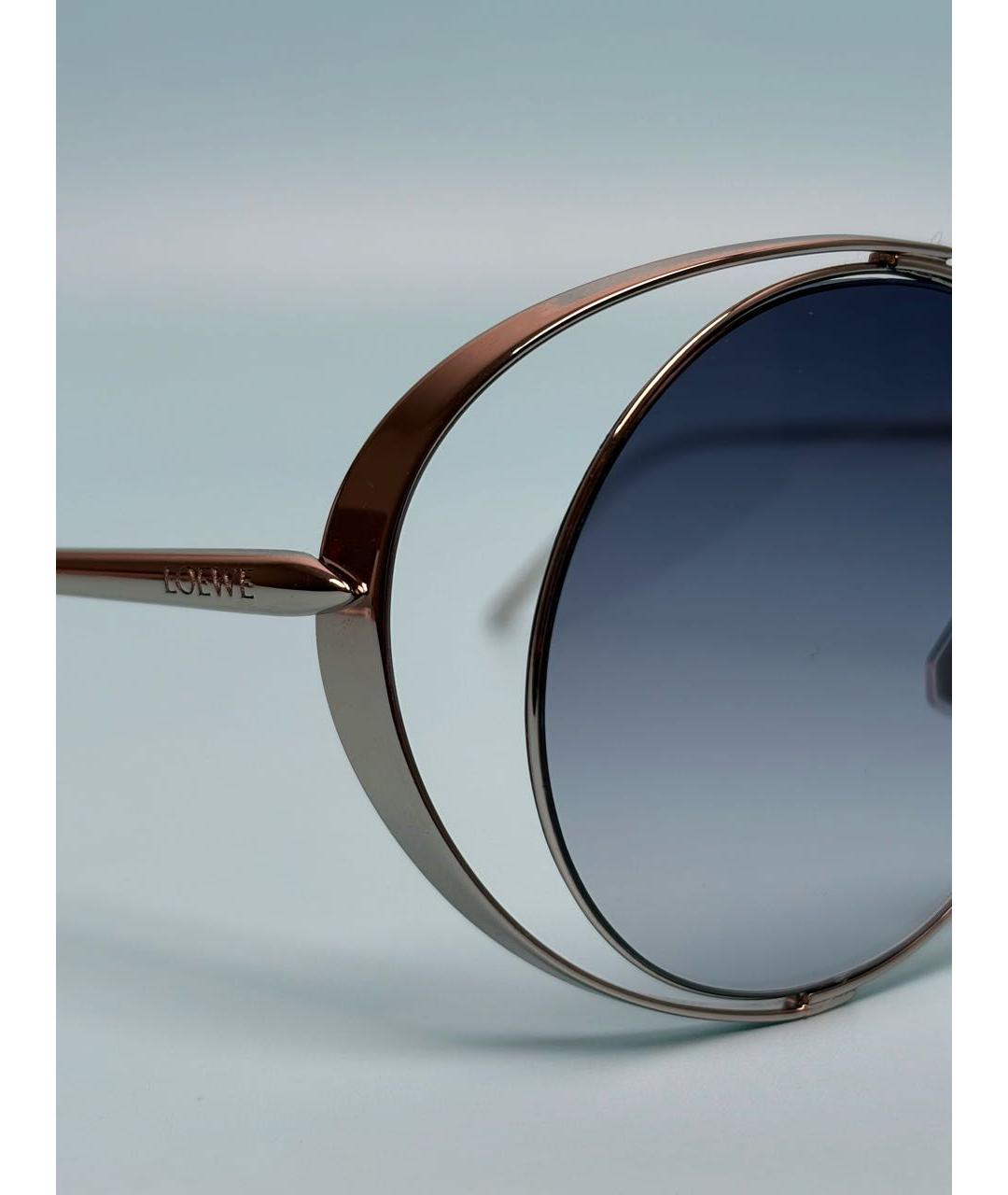 LOEWE Синие металлические солнцезащитные очки, фото 3