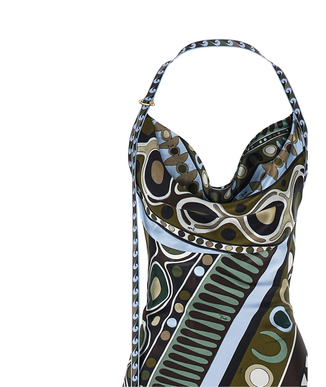 EMILIO PUCCI Мульти вискозное повседневное платье, фото 3