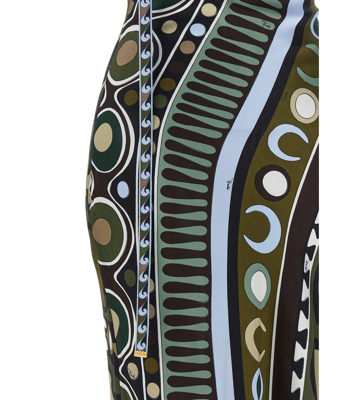 EMILIO PUCCI Мульти вискозное повседневное платье, фото 4