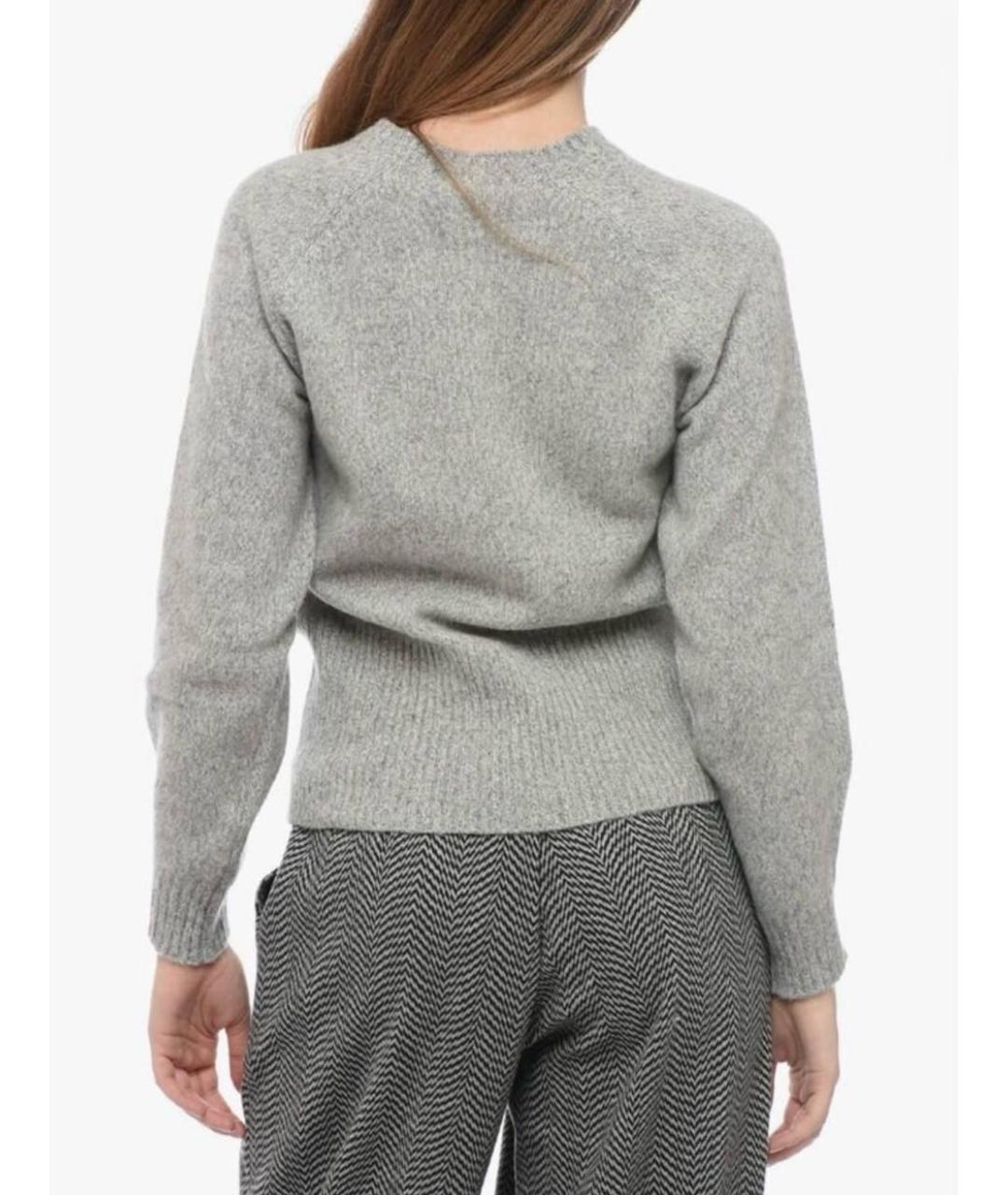 MAX MARA Серый шерстяной джемпер / свитер, фото 2