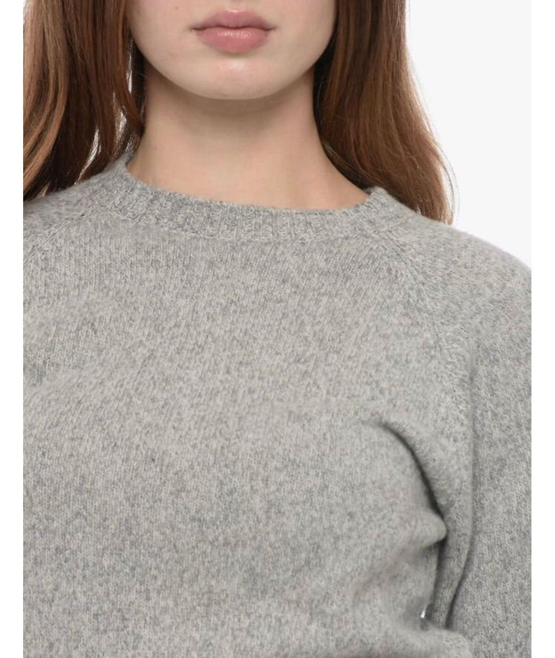 MAX MARA Серый шерстяной джемпер / свитер, фото 6