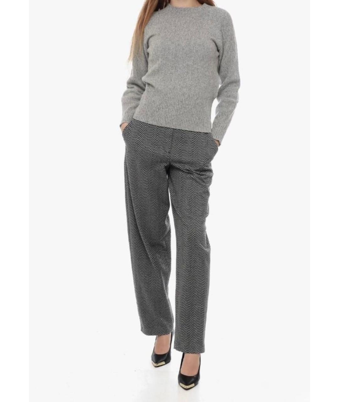 MAX MARA Серый шерстяной джемпер / свитер, фото 8