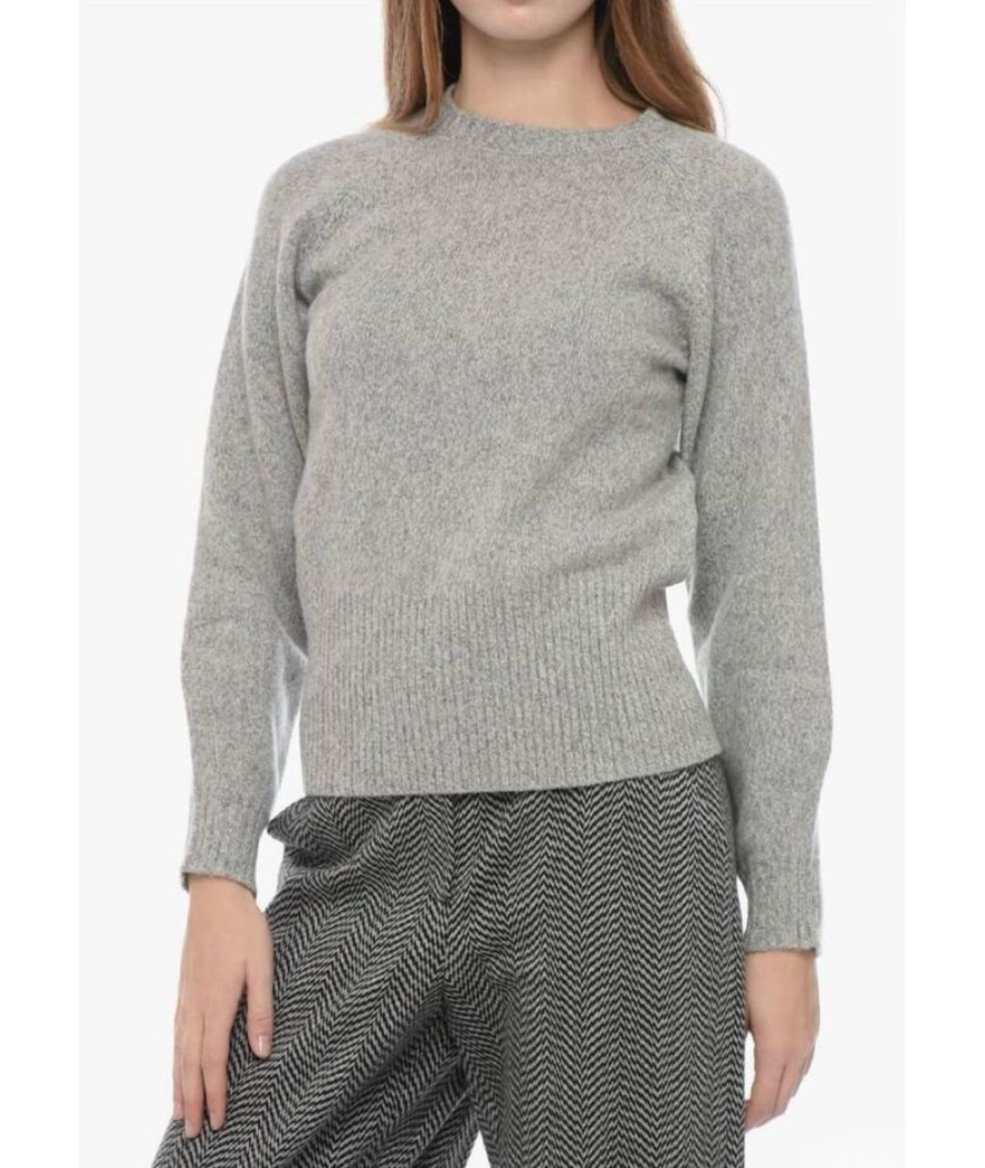 MAX MARA Серый шерстяной джемпер / свитер, фото 7