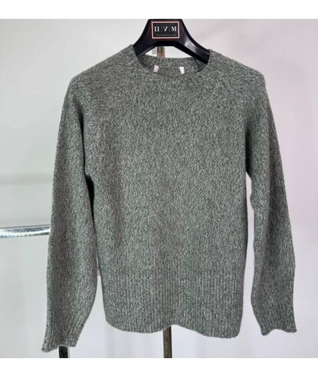 MAX MARA Серый шерстяной джемпер / свитер, фото 9