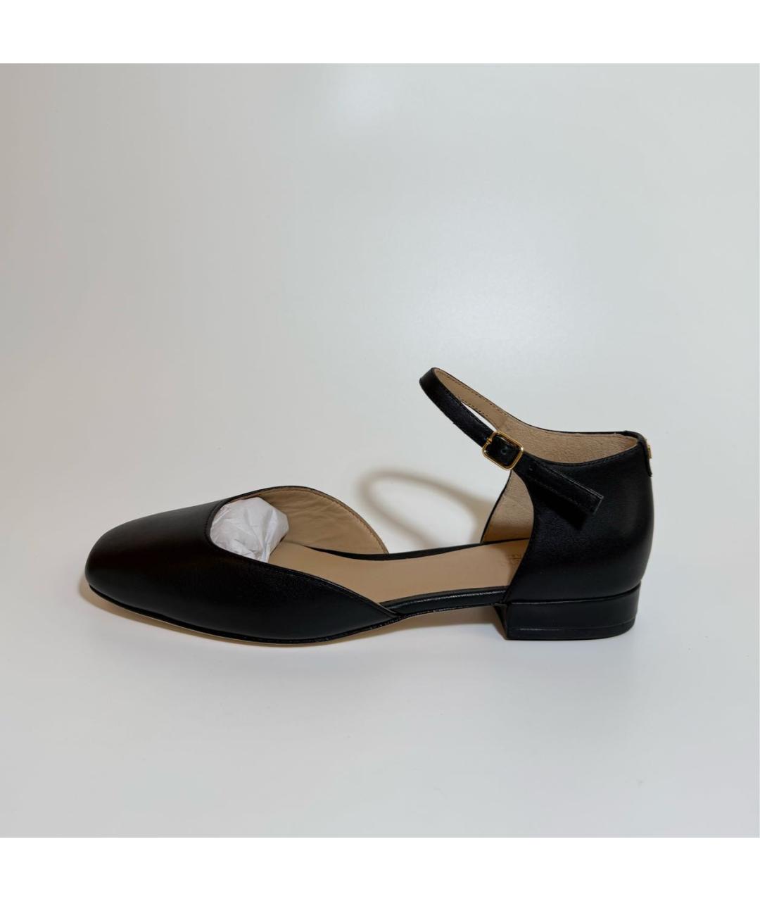 RALPH LAUREN Черные кожаные туфли, фото 7