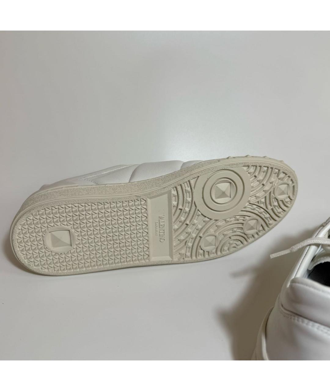 VALENTINO Белые кожаные кеды, фото 4