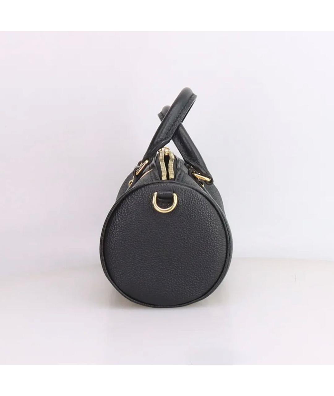 LOUIS VUITTON Черная кожаная сумка через плечо, фото 4