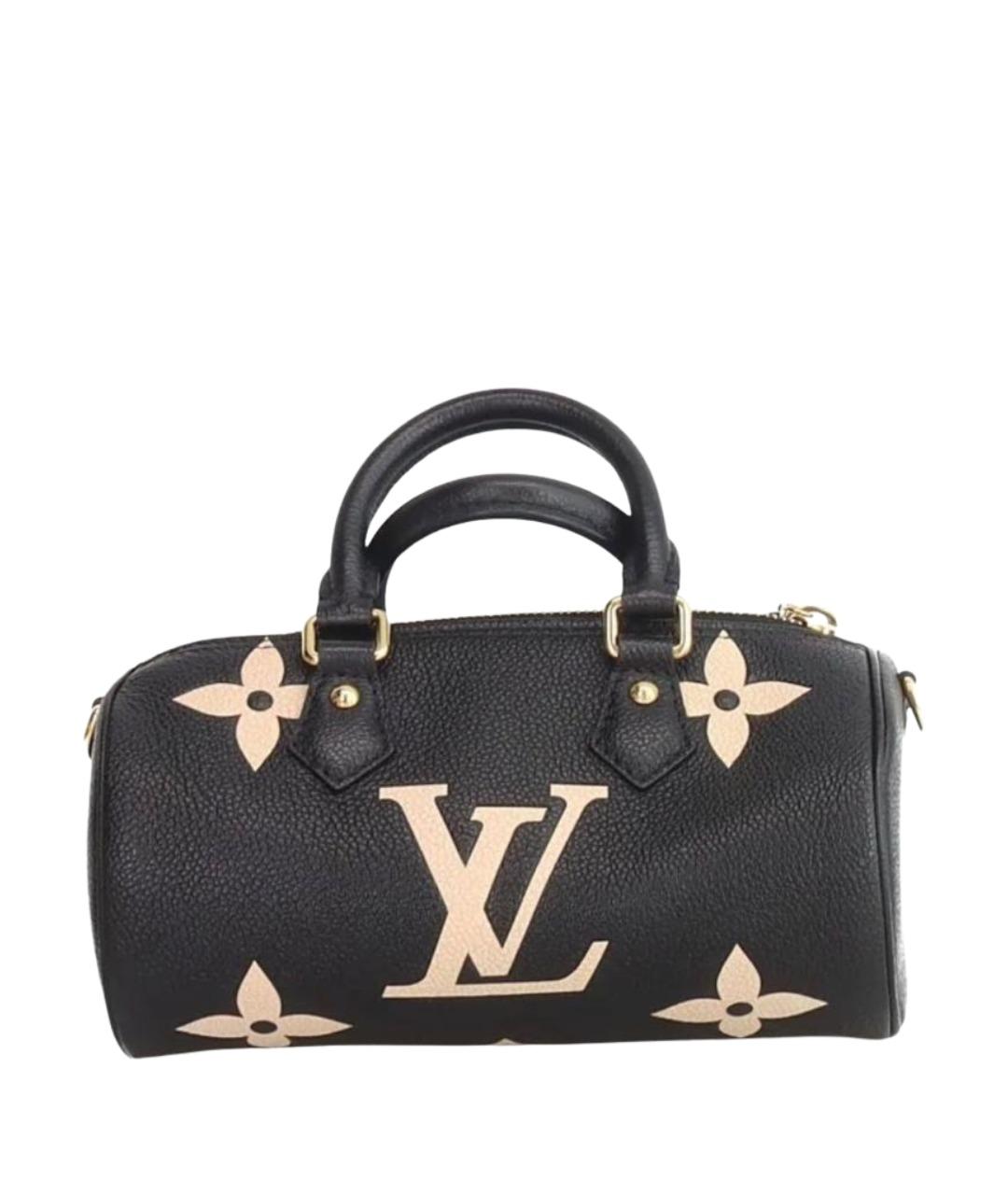 LOUIS VUITTON Черная кожаная сумка через плечо, фото 1
