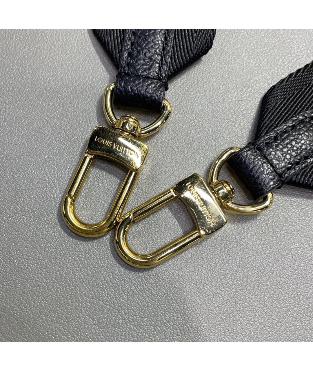 LOUIS VUITTON Черная кожаная сумка через плечо, фото 8