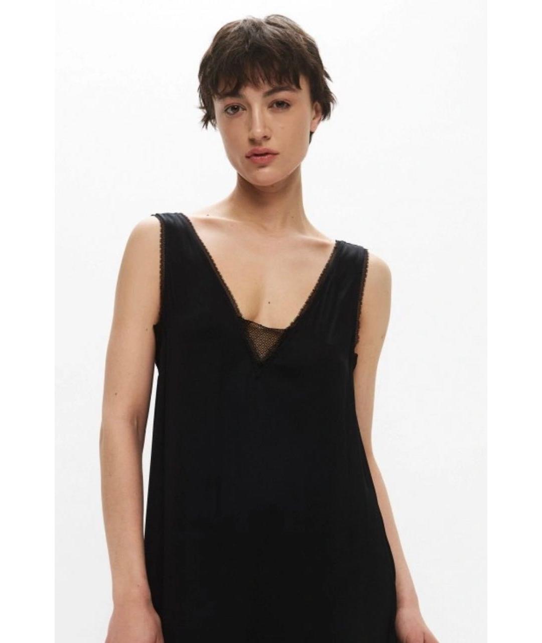 ZADIG & VOLTAIRE Черное вискозное повседневное платье, фото 5