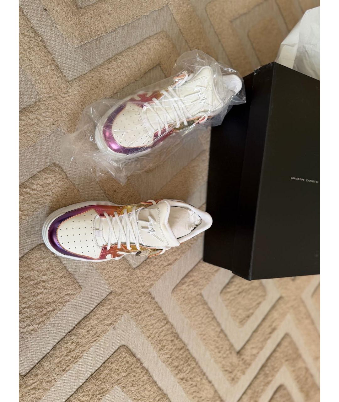 GIUSEPPE ZANOTTI DESIGN Мульти кожаные кроссовки, фото 2