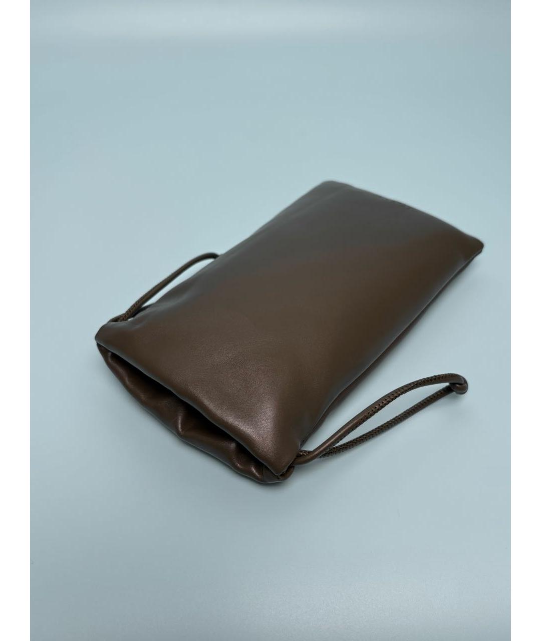 LOEWE Коричневые металлические солнцезащитные очки, фото 4