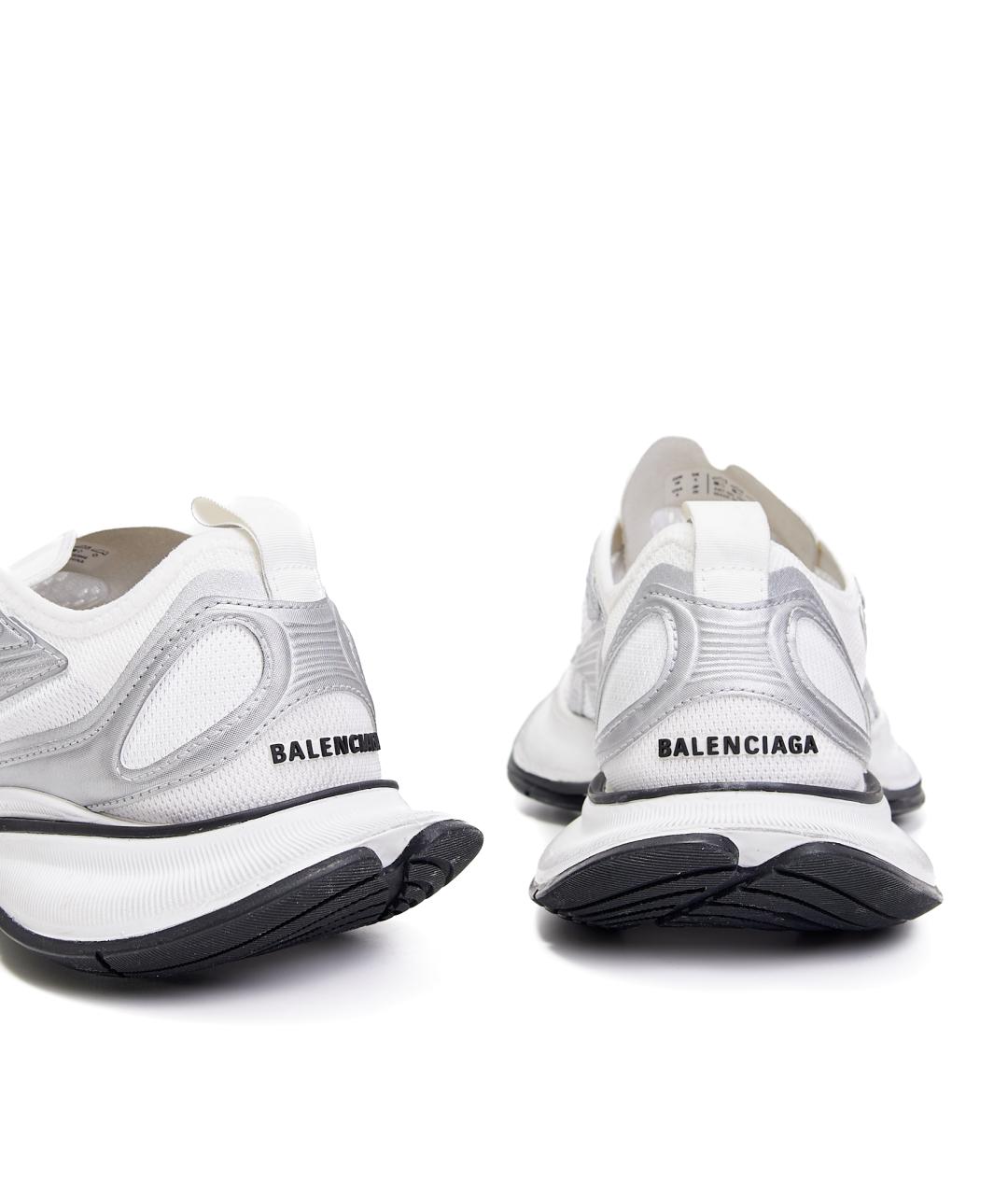 BALENCIAGA Белые кожаные кроссовки, фото 3