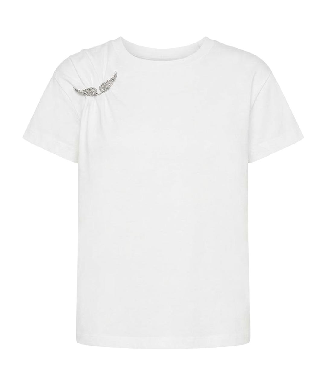 ZADIG & VOLTAIRE Белая хлопковая футболка, фото 1