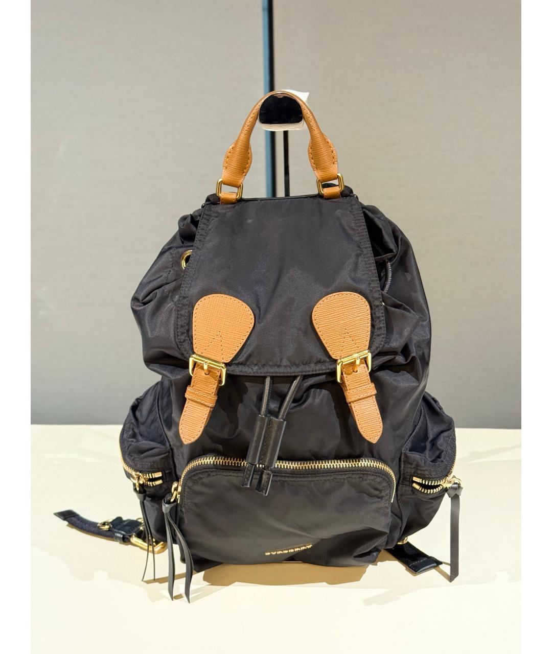 BURBERRY Черный деним рюкзак, фото 7