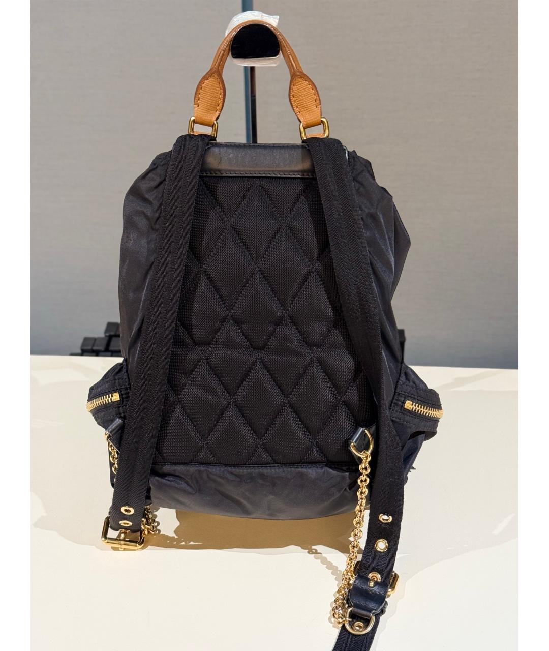 BURBERRY Черный деним рюкзак, фото 5