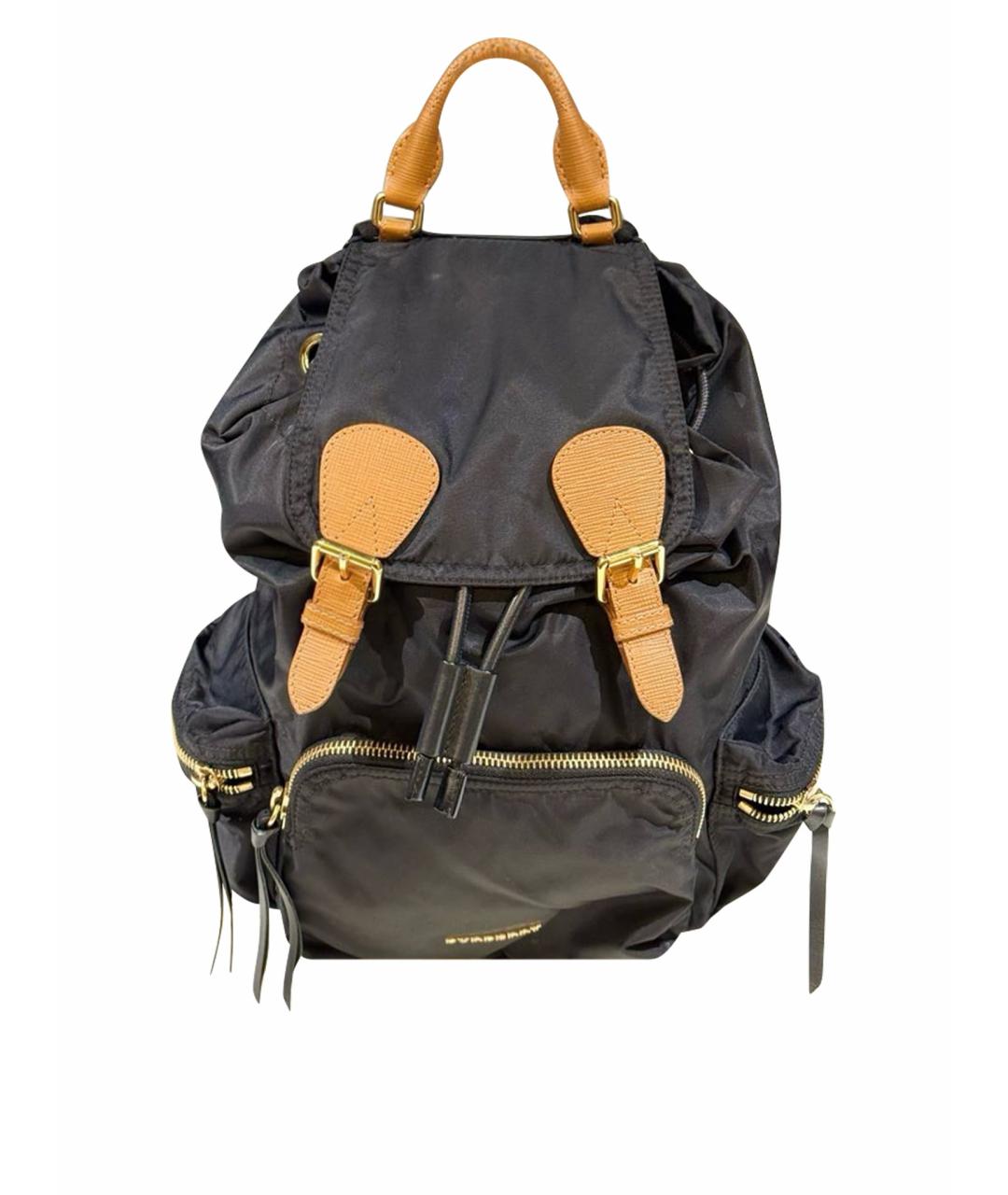 BURBERRY Черный деним рюкзак, фото 1